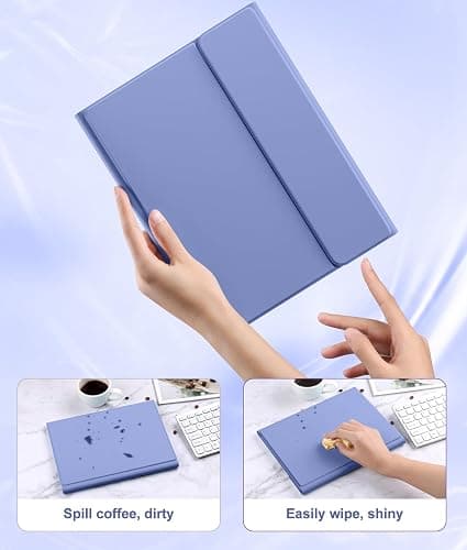 Harvopu Compatible for iPad 11th 10th Generation Case with Keyboard, Folio Cover with Pencil Holder, Multi-Touch Trackpad, 7 Color Backlit, Detachable Keyboard for iPad (A16) 11th/10th Gen (Blue) thumbnail 5