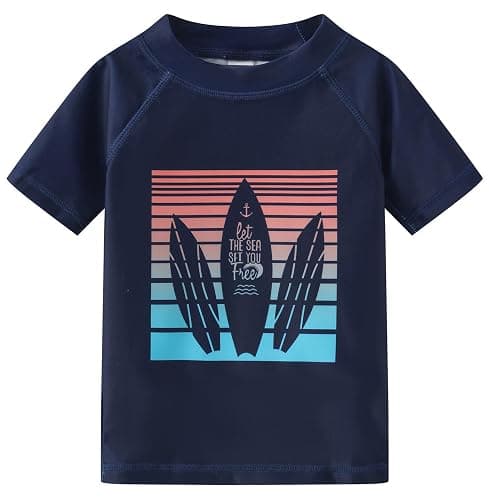 Toddlers and Baby Boys' 3-Piece Rashguard Sets Swimsuits Sets with Hat Surfing Swimwear Sunsuit UPF 50+ thumbnail 3