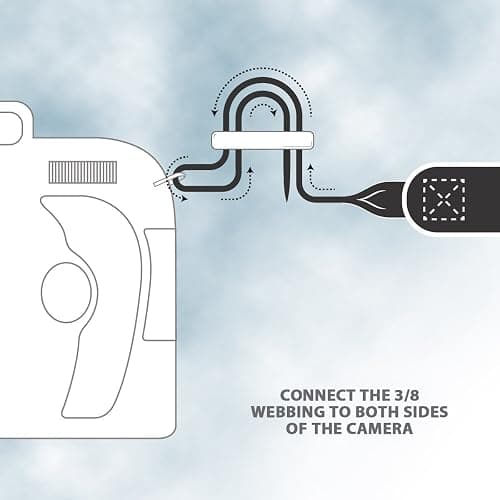 USA Gear TrueSHOT Camera Strap Neoprene Camera Straps - Padded Neck Strap, Pockets, and Quick Release Buckles - Compatible with Canon, Nikon, Sony and More DSLR and Mirrorless Cameras (Black) thumbnail 8