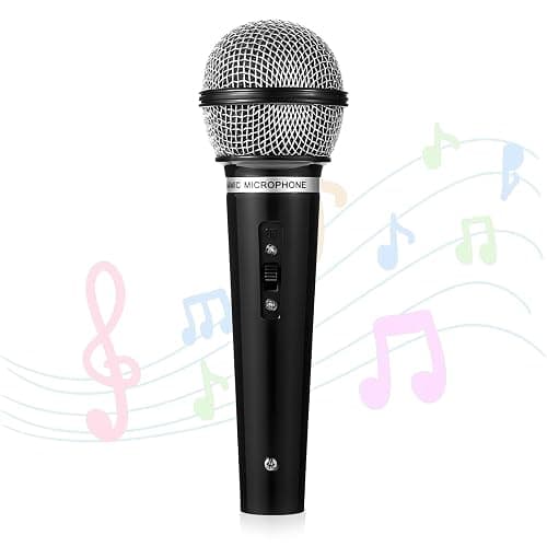 Gjinxi Fake Microphone Props Plastic Fake Microphone Realistic Plastic Microphones Prop Pretend Play Mic Prop Black Stage Mics Tool for Karaoke Halloween Stage Costume Favors Birthday Party thumbnail 7