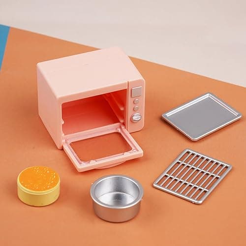 ONEST 26 Pieces Miniature Dollhouse Accessories Mini Stuff with Stand Mixer Kitchen Scale Flour Rolling Pin and Others for Dollhouse Kitchen Toys - Dessert Making thumbnail 6