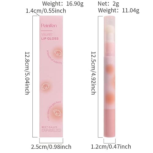 MooGlamor 6 Pcs Red Matte Lip Gloss Stick Set with Delicate Unique Sponge Lip Brush and Smooth Velvet Lipsticks for Women Lip and Blush thumbnail 7