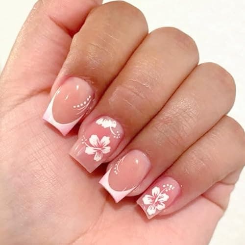 6 Packs (144 Pcs) | Reusable Press on Nails | Stick on Nails 12 Sizes-6 Styles | Cute Bow Nails thumbnail 7
