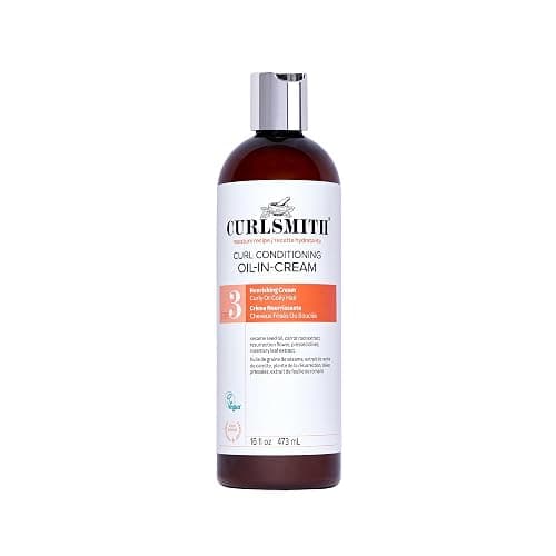 CURLSMITH Curl Conditioning Oil-in-Cream, Leave In for Thick Curly Hair, Deep Moisture Curl Conditioner, For All Types, Vegan & Cruelty-free - Image 1