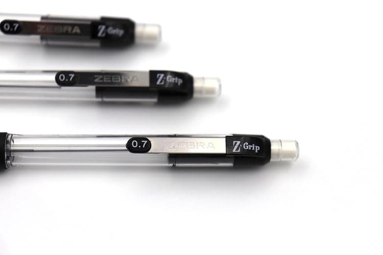 Zebra Pen Z-Grip Mechanical Pencil, 0.7mm #2 HB, Clear Barrel, 24-Pack | Latex-Free Grip, Smooth Writing, Comes Pre-Loaded with Lead and Eraser, Refillable, Ideal for School Supplies (15241) thumbnail 3
