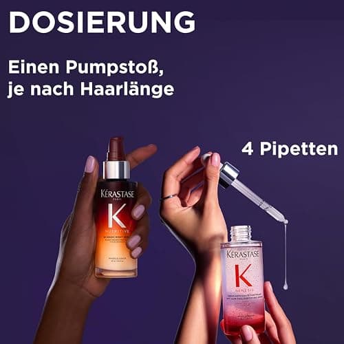 Kérastase Pflegeset mit Genesis Sérum Anti-Chute Fortifiant gegen Haarverlust und Haarbruch (90 ml) und Nutritive 8H Magic Night Serum (90 ml) für mehr Glanz und Geschmeidigkeit thumbnail 7