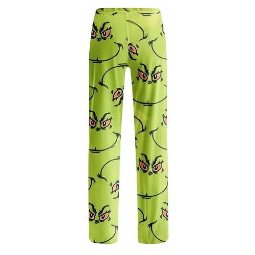 ZXCTKA Christmas Pajama Pants Women Funny Holiday Elastic Waist Loose Fit Wide Leg Lounge Pants Drawstring Soft Pj Bottoms thumbnail 4
