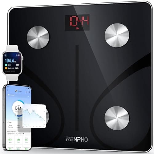 RENPHO Scales for Body Weight, Digital Bathroom Scales with High Precision Sensors, Bluetooth Weighing Scales Body Composition Monitors with App, Elis 1 - Image 1