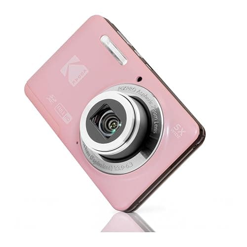 Kodak PixPro FZ55 Friendly Zoom Pastel Pink 16MP Full HD Digital Camera Bundle with High-Speed 128GB SD Card and Small Pouch Black Case (3 Items) thumbnail 2