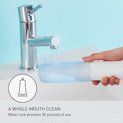 Panasonic Water Flosser for Travel, Cordless Portable Oral Irrigator with Two Water Pressure Settings, Collapsible Water Tank - EW-DJ11​-A thumbnail 6