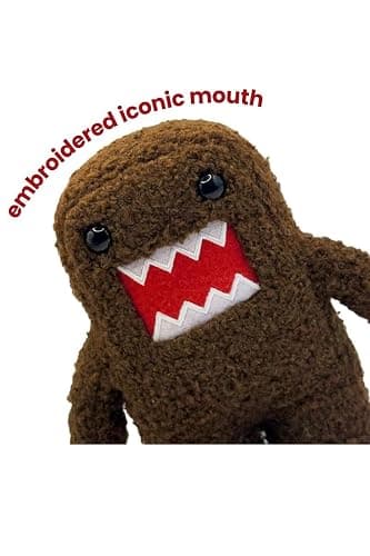 Domo Original 6.5 Inch Collectible Plush – Soft, Iconic Brown Monster Figure – Official Style Plush Toy for Fans, Desk Décor & Gifting (Cartoonish) thumbnail 4