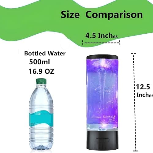 Mindiverse 12.5Inches Twister Hurricane Light with Remote & Breath Light - Water Vortex Mood Lamp, Fun and Exciting Gift for Boys,Girls, Kids Christmas Birthday Holiday thumbnail 2