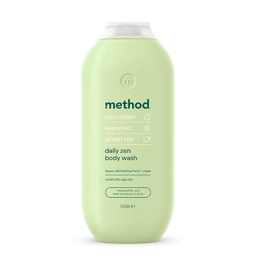 Method Body Wash, Daily Zen, Shower Gel, Vibrant Cucumber, Seaweed and Green Tea Scent, Pack of 1, 532ml thumbnail 2
