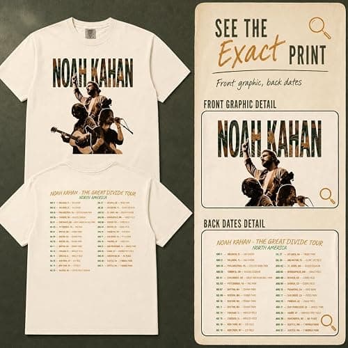 Folk Music Vintage Concert Photo Collage Garment-Dyed Retro Graphic Tee | Pre-Shrunk, True-to-Size Unisex Fit - Full Tour Date Backprint - Concert Keepsake Gift thumbnail 6