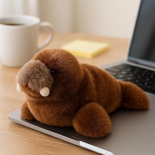 Mushymallow Adorable Walrus Stuffed Animal Soft Plush Birthday Gift for Kid | Cute Plush Toy Pocket-Sized Stuffed Walrus for Boys Girls Adults Christmas Birthday Gifts Desk Decor Magnetic Fridge Magnet thumbnail 6