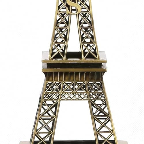 Paris Eiffel Tower Metal Creative Decorative Craft Model Ornament, Cake Decorating, Gift, Party, Jewelry Stand, Home Decor, (2.36" W x 5.9" H.) thumbnail 4