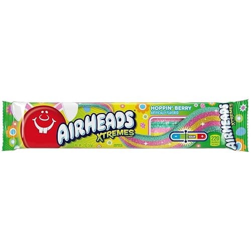 Airheads Xtremes, Sweetly Sour Spring Edition Hoppin Berry Flavored Candy Belts, Easter Baskets, 2oz (Pack of 18) thumbnail 3