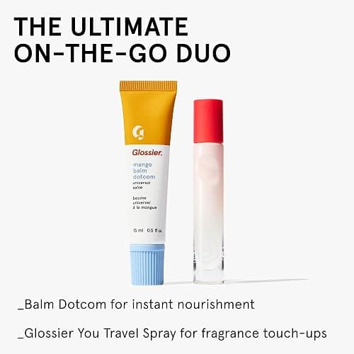 Glossier Balm Dotcom Hydrating Tinted Lip Balm - Universal Salve, Up to 12Hr Moisture for Dry Lips, Cuticles & Skin - Lanolin, Beeswax & Castor Oil - Mango, Tropical Peach Tint, 15ml thumbnail 9