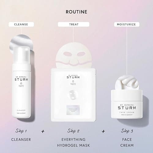 Everything Hydrogel Mask 8 Count, Plumping and Brightening Sheet Mask | Hydrating Face Masks with Triple Hyaluronic Acid, Glutathione & Vegan Collagen, Luxury Skincare by Dr. Barbara Sturm thumbnail 9