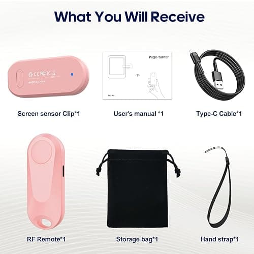 DATAFY Remote Control Page Turner for Kindle Paperwhite Oasis Kobo eReaders, Camera Camcorder Remote Controls, Page Turner Clicker for ipad Tablets Reading Novels with Wrist Strap Storage Bag thumbnail 7