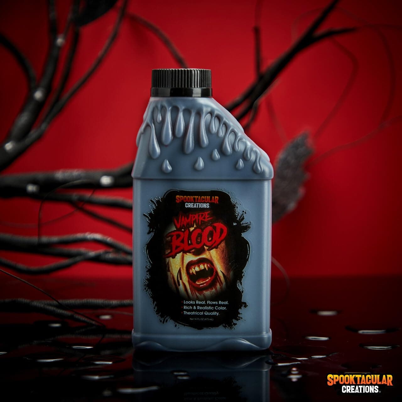 Spooktacular Creations 16oz Fake Blood, Washable Fake Blood for Clothes, Gallon Fake Blood for Makeup, Stage Blood for Zombie, sfx Cosplay Costume Makeup thumbnail 6