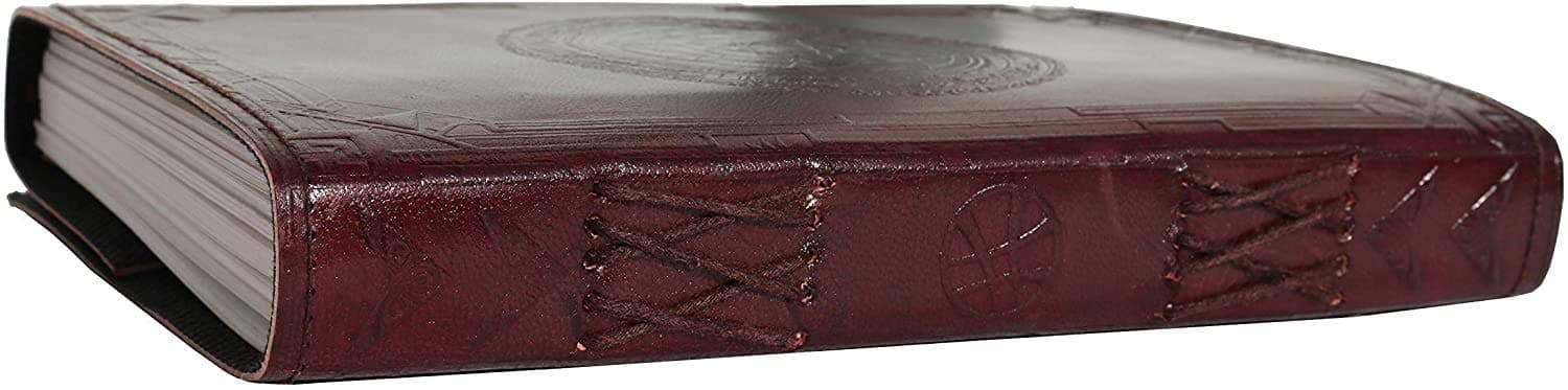 DOCTOR STRANGE Eye of Agamotto embossed Handmade Stone Leather Journal Art Sketchbook Travel diary with Vintage lock Latch thumbnail 8