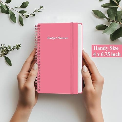Budget Planner - A6 Expense Budget Tracker, Budget Book for Ledger Book, Money Organizer for Wallet, 3.75" x 6.75", Pink thumbnail 7