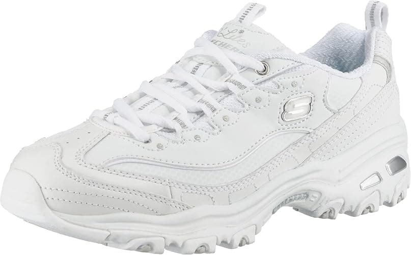 Skechers Womens D'Lites Fresh Start Memory Foam Lace-up Sneaker - Image 1