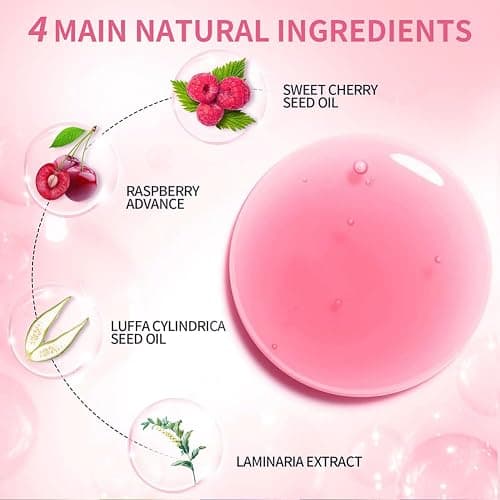 GECOMO Hydrating Lip Glow Oil, Moisturizing Lip Glow Oil, Nourishing Glossy Transparent Lip Oil, Plumping Lip Oil, Lip Balm, Non-sticky Tinted Toot Lip Balm for Lip Care (RASPBERRY) 0.2 OZ thumbnail 6