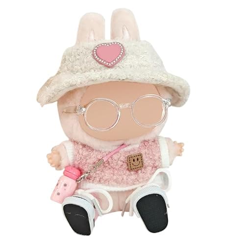 Clothes for LABUBU Doll (NO Doll), 5-Piece Pink Outfits for Labubu, Exquisite Accessories for Labubu, Cute Clothes for Labubu Dress up Unique Style (5pc-Pink) - Image 1