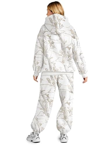 AUTOMET Womens 2 Piece Lounge Sweatsuit Sets Oversized Fall Hoodies & Baggy Jogger Sweatpants thumbnail 3
