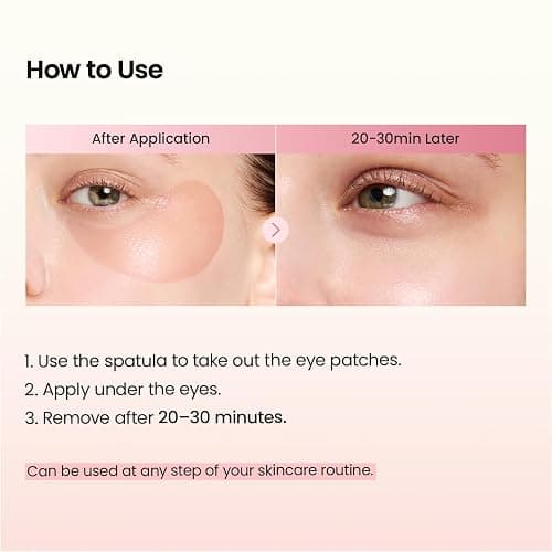 BIODANCE Hydrogel Eye Patches for Under Eye - Collagen Peptide, Anti Wrinkle & Fine Lines (60 Count) thumbnail 6