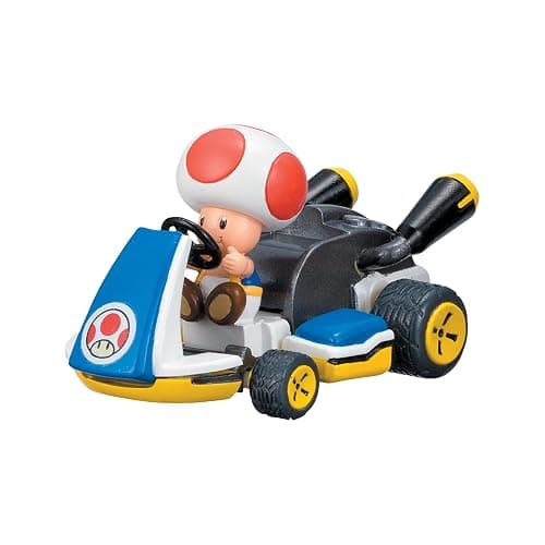 TOMY Mario Kart Pull Back Racers - Nintendo Mario Toys Including Mario, Luigi, Wario, Princess Peach, Bowser, Toad, and Yoshi - 10 Count - Video Game Collectibles - Ages 5 Years and Up thumbnail 6