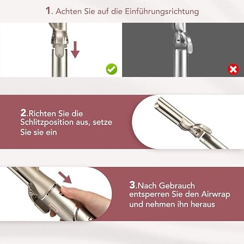 Glätteraufsätze für Shark FlexStyle Luftstyler, Airflow Technologie ohne Heizplatten, Gleichzeitiges Trocknen und Glätten mit Luftstrom, Reduziert Hitzeschäden, Champagner thumbnail 6