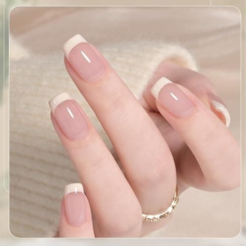 GAOY Beige Swirl Gel Nail Polish Art Liner, 12ml UV Gel with Thin Brush | Beige White Color Nail Paint Design with Thin Brush, French Tip Tool, UV/LED Cure Required, DIY French Manicure at Home thumbnail 2