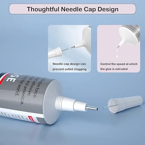 3.7oz B7000 Rhinestone Clear Glue for Jewelry Making, 110 ml Multipurpose Adhesive Jewlery Glue for Fabric, Tumblers, Rhinestones DIY Crafts, Nail Art, Makeup, Shoes, Cell Phones, Tablet, Wood thumbnail 3