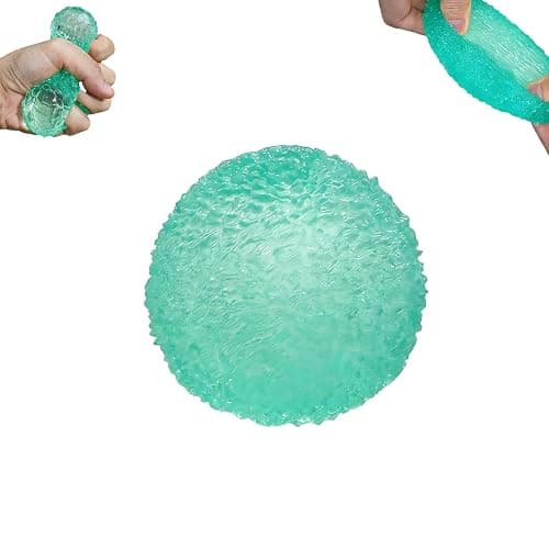 Textured Squishy Stress Ball 6cm/2.36in for Kids Ages 3+ & Adults, Sensory Squeeze Toy, Birthday Party Favor, Easter Basket Stuffer & Goodie Bag Filler(Green) - Image 1
