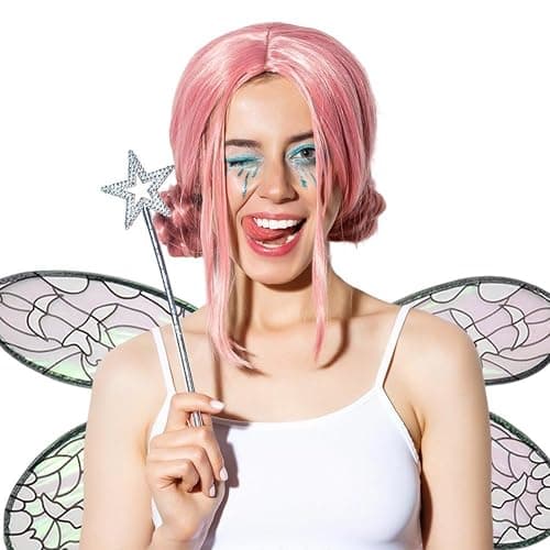Fairy Wings Costume for Women, Dragonfly Wings Princess Angel Elf Dress Up Accessories for Halloween Party thumbnail 6