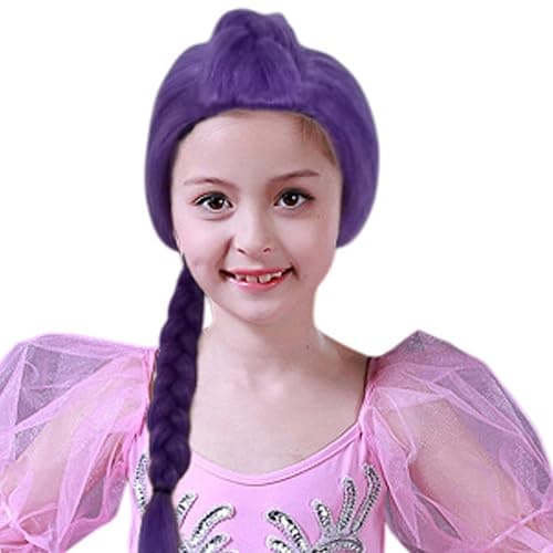 Anime Hunters R-umi Wig, Purple Hair Extensions Cosplay Hair, Purple Braiding Hairs Demon Cosplay For Kids & Adults, Adjustable Cap, Realistic Christmas Anime Costume Wig, Fan Collection thumbnail 8