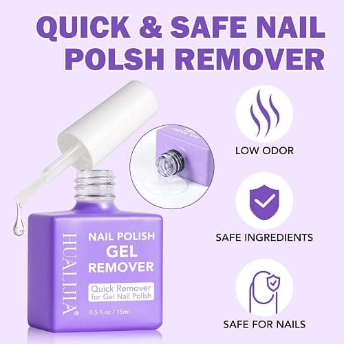 Gel Nail Polish Remover, Gel Polish Remover Kit - Quickily and Easily Removes Gel Nail Polish at Home in 2-5 Mins - No Need for Foil, Soaking or Wrapping,15ml thumbnail 5