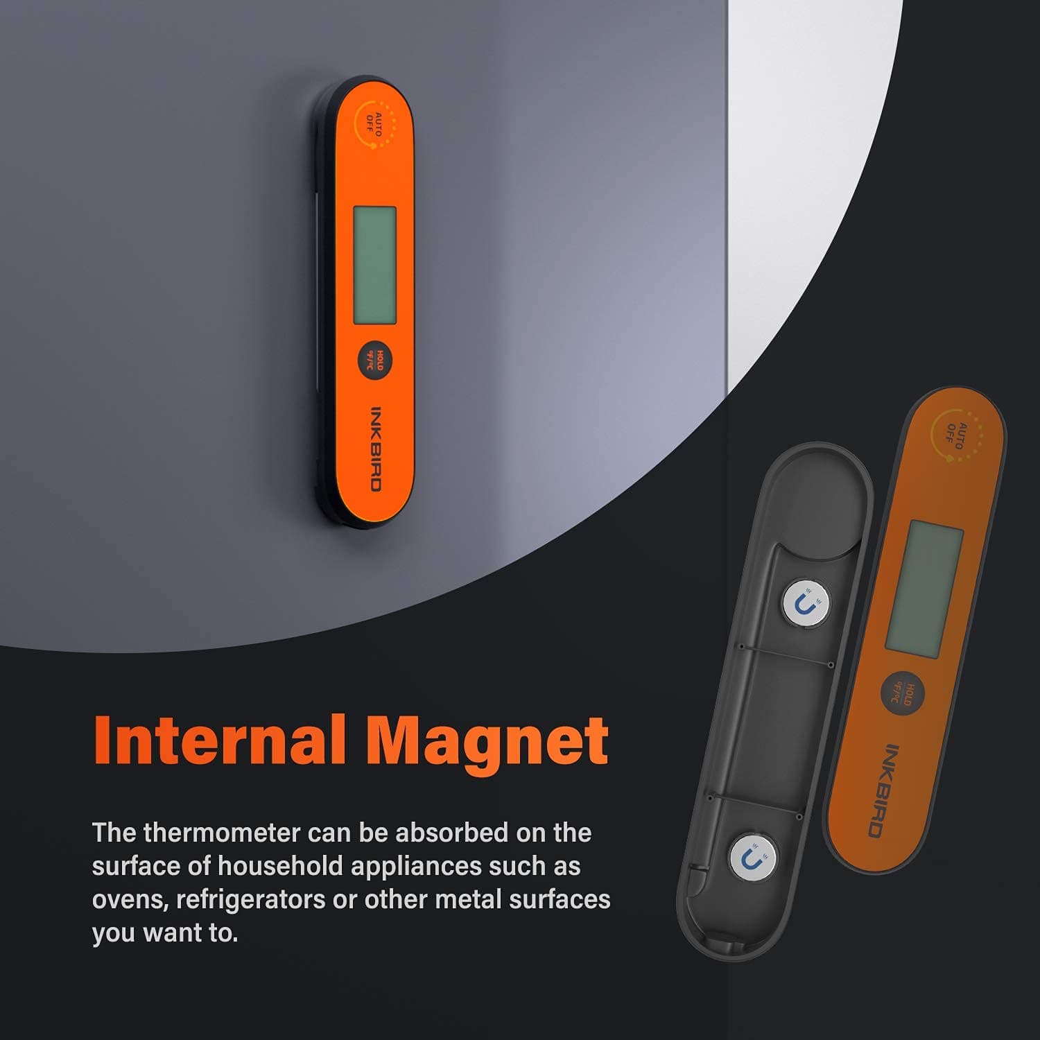 Inkbird Digital Meat Thermometer IHT-1P, Waterproof Instant Read Food Probe Thermometer with Backlight and Magnet for Cooking Kitchen BBQ Grill Smoker Deep Fry Candy Liquid thumbnail 3