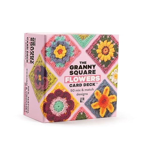 The Granny Square Flowers Card Deck: 50 Mix and Match Designs - Image 1