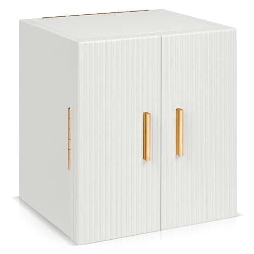 Dajasan Large Jewelry Box for Women, Jewelry Holder Organizer Box with 3 Drawers, 4-Tier Jewelry Storage Organizer with Mirror for Necklace Ring Bracelet Watch, Gift Idea (White) - Image 1