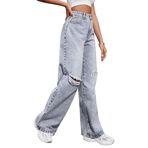 Baggy Jeans for Women High Street Boyfriend Pants Vintage Jeans Aesthetic Clothing Teen Girls Streetwear Hiphop thumbnail 4