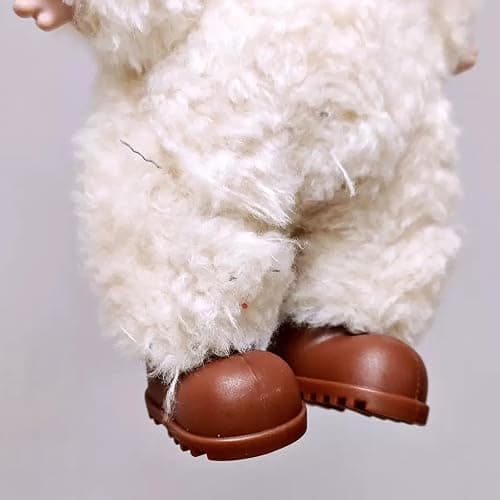 sunla Doll Shoes for 17cm Doll, Cute Mini Shoes Accessories for 17cm Dolls Sitting Standing Series, Silicone Doll Rain Shoes Boots(1 Pair Brown) thumbnail 3