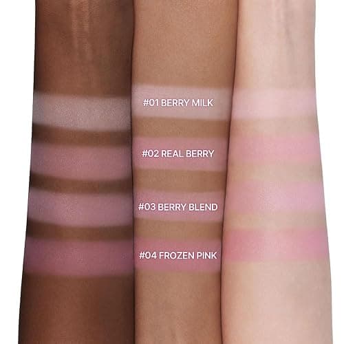 dasique Blending Mood Cheek | f#06 Berry Smoothie | korean makeup | 4 Blendable Shades in Lightweight Smooth Powder | Vegan | Pink Blush thumbnail 3
