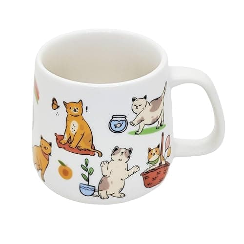 Lipitaley Cat Mug - Cute Stoneware Cat Coffee Cup, Perfect For Mocha Latte, Cappuccino, Espresso, Tea - Dishwasher Safe, 12oz - Image 1