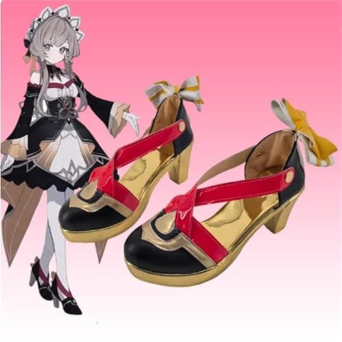 YXIDLMCOS Sandrone Genshin Impact Shoes Cosplay Boots Custom Made Anime Halloween Stage W5421 thumbnail 4
