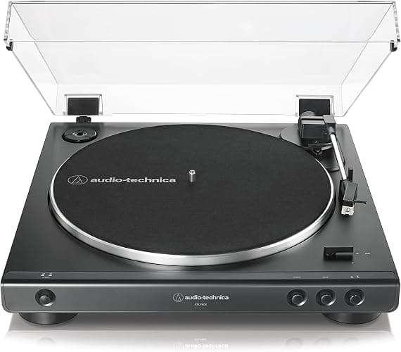 Audio-Technica LP60XBK Vollautomatischer Stereo-plattenspieler mit Riemenantrieb Schwarz - Image 1