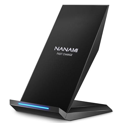 Fast Wireless Charger, NANAMI 15W Qi Certified Wireless Charging Stand Compatible iPhone 17/17 Air/16/15/15 Pro/15 Plus/15 Pro Max/14/13/12, for Samsung Galaxy S25/S24/S23/S22/S21 and Qi-Enabled Phone - Image 1